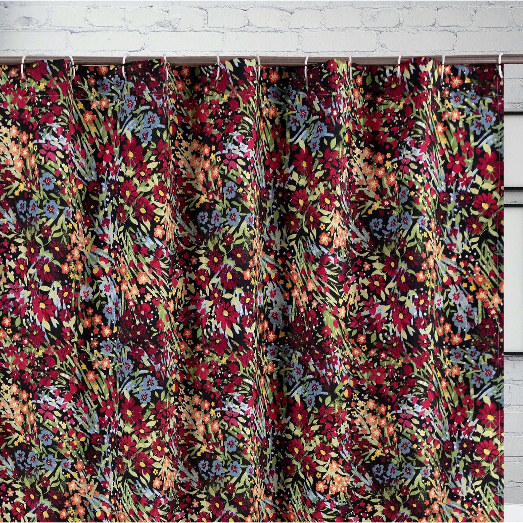 Alice Midnight Bath Shower Curtain, , on-hover image number 1