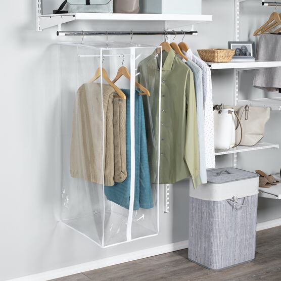 Clearly Organized - Clear Vinyl Suit Bag with Maxi-Rack, , alternate image number null
