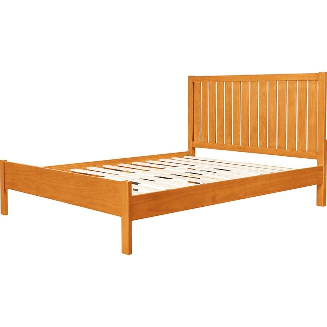 Graham Wooden Platform Bed in Walnut, King with 2 Nightstands, CHERRY, alternate image number 3