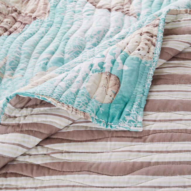 Ocean Turquoise Throw Blanket, , alternate image number 3
