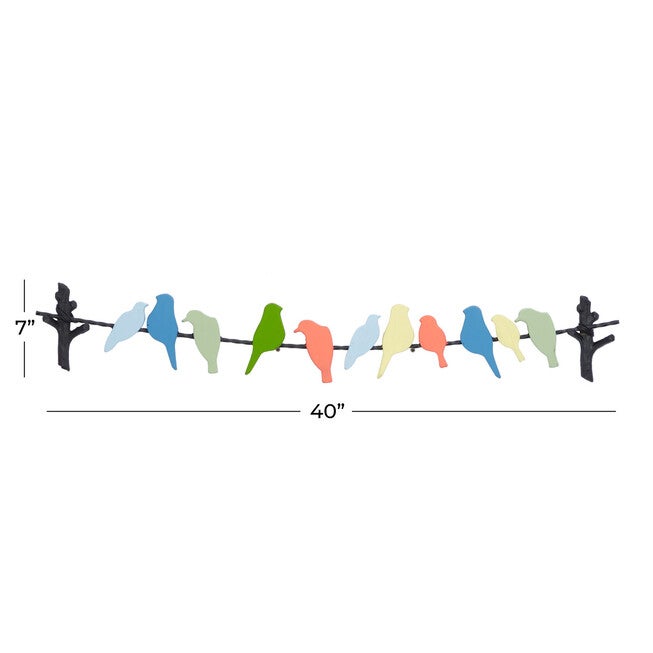 Multi Colored Metal Coastal Wall Decor, , alternate image number null