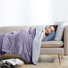 Crystal 15lb Reversible Cooling Weighted 48x72 Blanket with Removable Cover, , alternate image number null