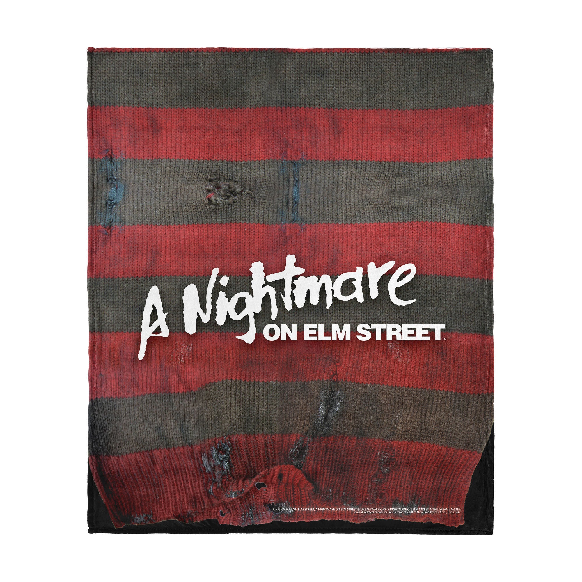 Warner Bros. Nightmare on Elm Street Sweater Silk Touch Throw Blanket 50X60 Inches, ELM STREET, hi-res image number 0