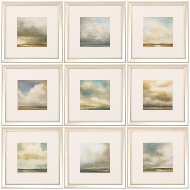 Atmosphere Framed Wall Décor, Set Of 9, NEUTRAL, hi-res image number 0