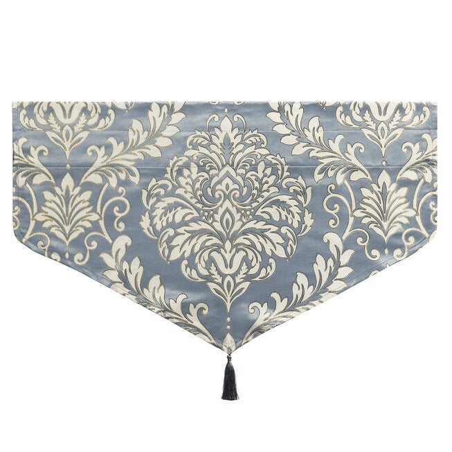 Lorenzo Window Ascot Valance, BLUE, alternate image number 3