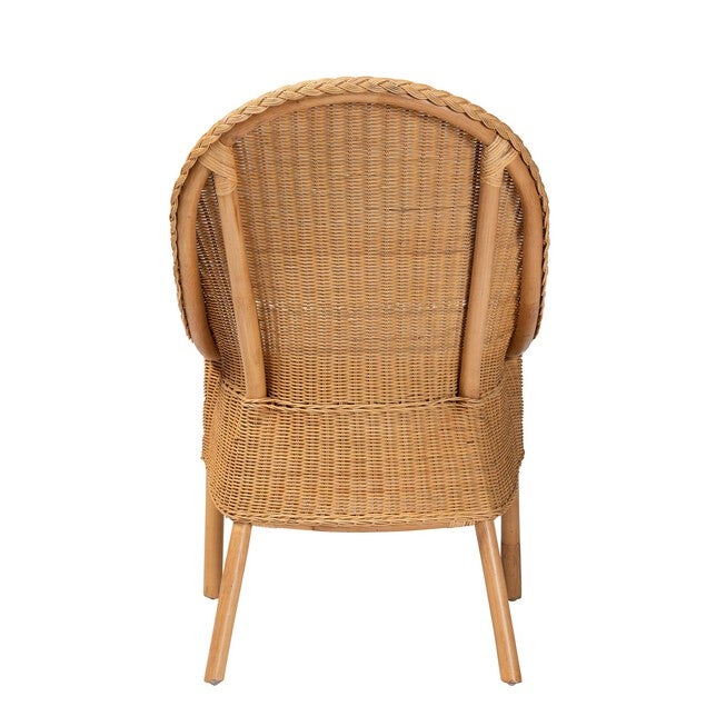 Camelia Bohemian Light Honey Rattan Dining Chair, LIGHT, alternate image number 4