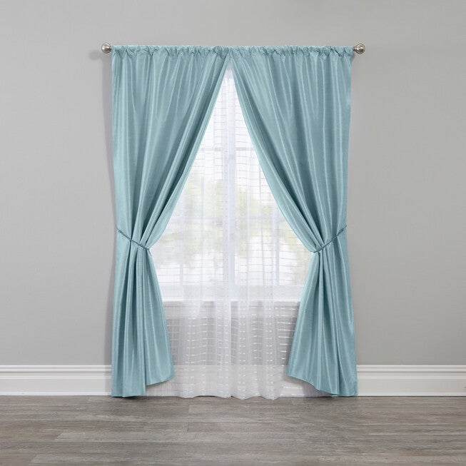 Solid Blackout Panel Set — 6 Piece, SEAGLASS, hi-res image number 0