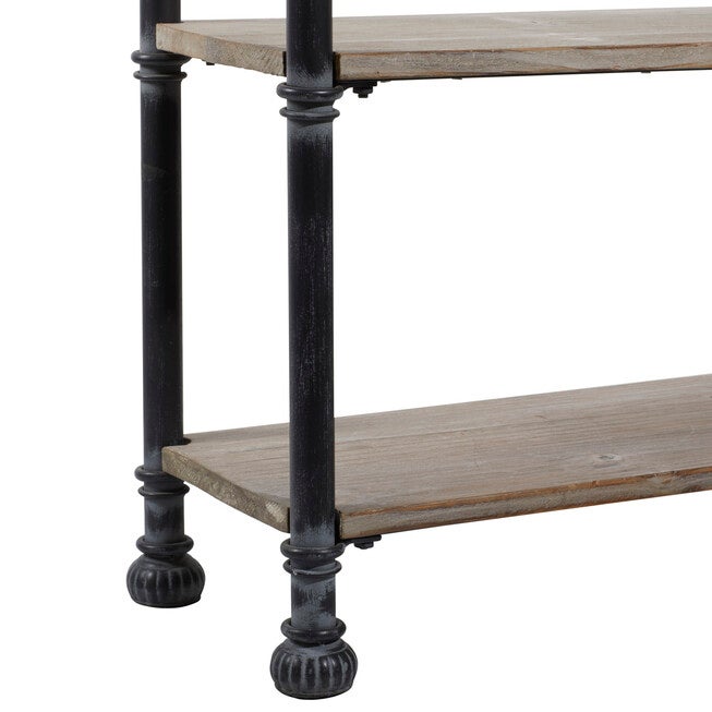 Brown Industrial Wood Console Table, 32 x 48, , alternate image number null
