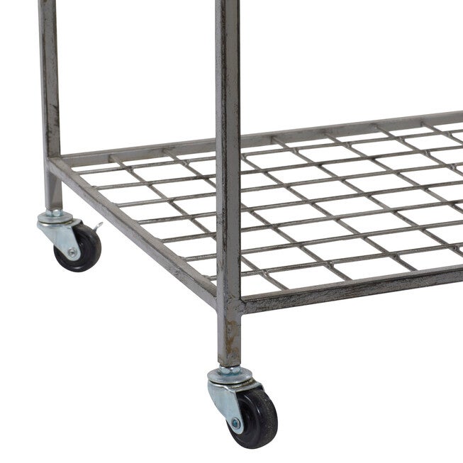 Grey Industrial Metal Storage Cart Storage Cart, , alternate image number null