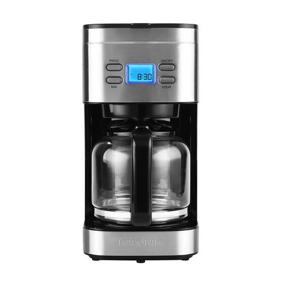 Kalorik Programmable 12 Cup Coffee Maker, Stainless Steel, , on-hover image number null