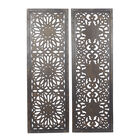 Set Of 2 Brown Wood Traditional Wall Décor, , alternate image number null