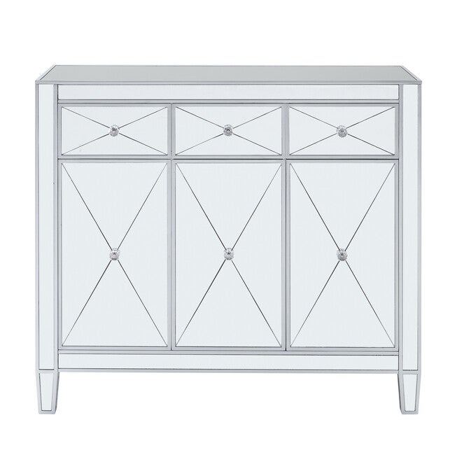 Mirage 3-Door Mirrored Cabinet, , alternate image number 1