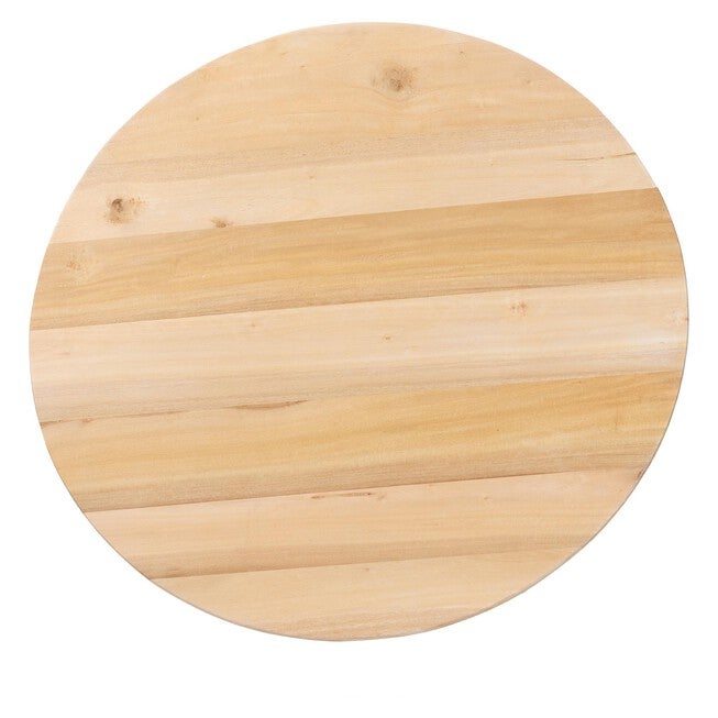 Caribic Modern Slatted Acacia Wood Coffee Table, NATURAL BROWN, alternate image number null
