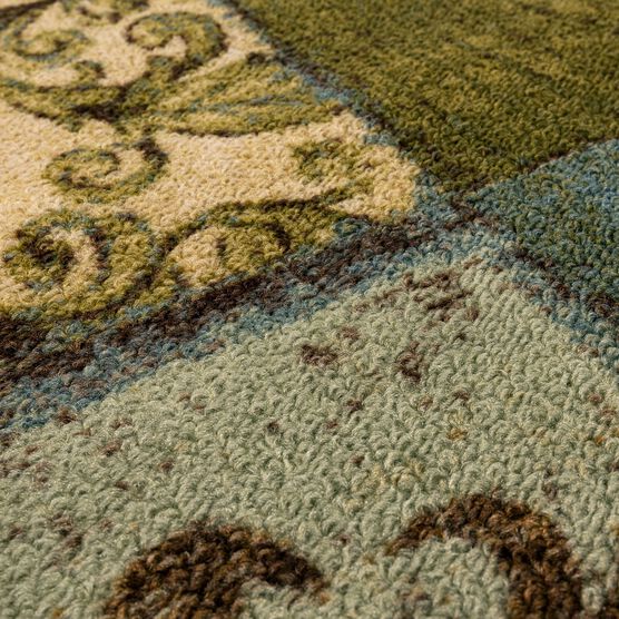 Floral Tile Blue Spa 1' 6" X 2' 6", , alternate image number null