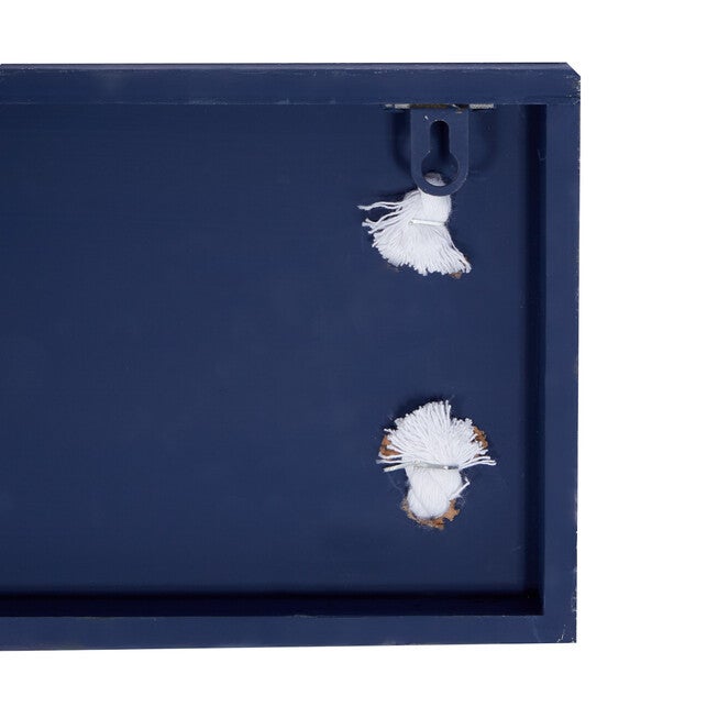 Coastal Blue And White Wood And Metal Welcome Sign, , on-hover image number 1