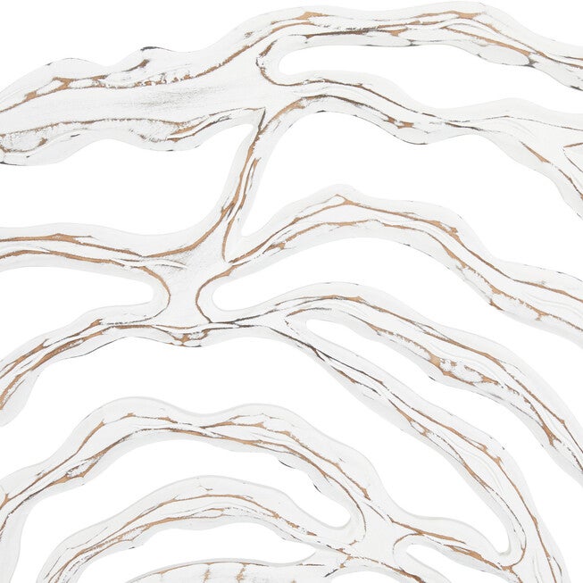 White Coastal Wood Wall Mirror, , alternate image number 3