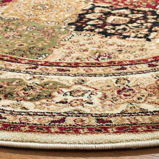 Lyndhurst 221 Multi / Ivory 5'-3" X 5'-3" Round Round Rug, , alternate image number null