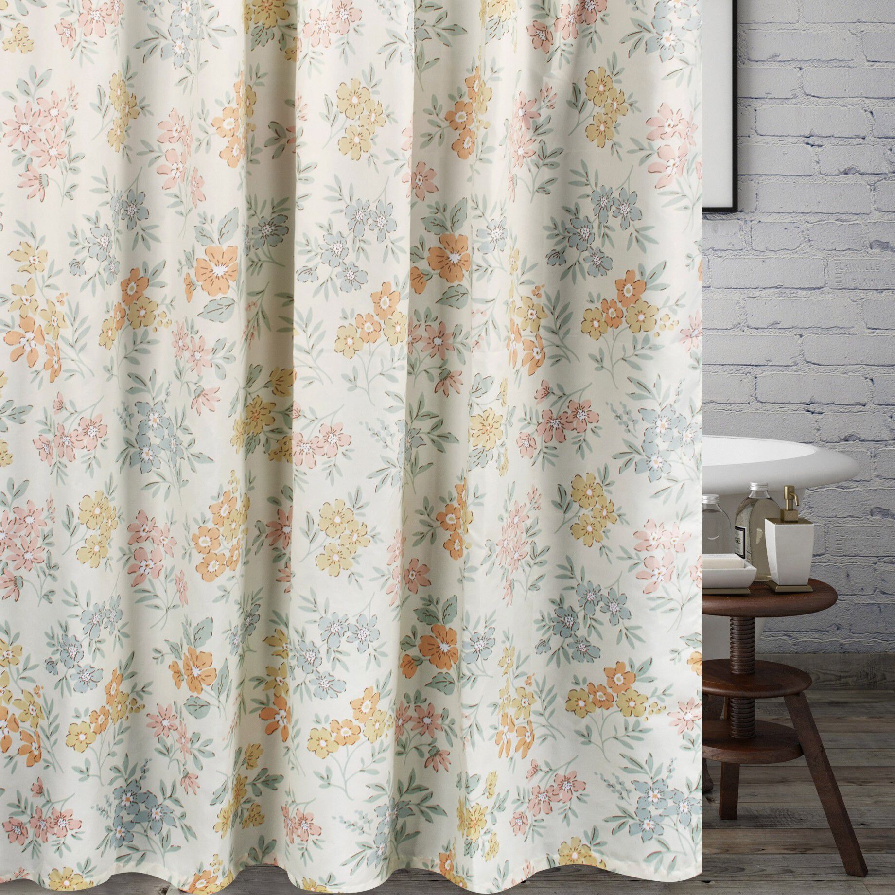 Greenland Home Fashions&trade; Chloe Bath and Shower Curtain, PASTEL, alternate image number 2