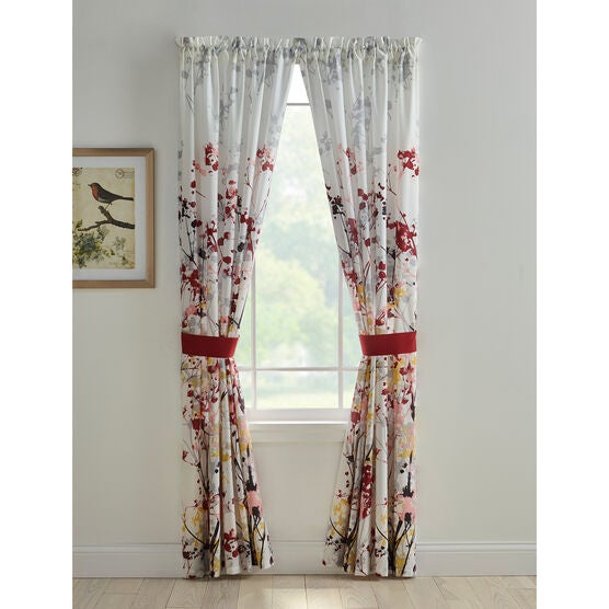 Funky Floral Panel Set, BURGUNDY MULTI, hi-res image number null