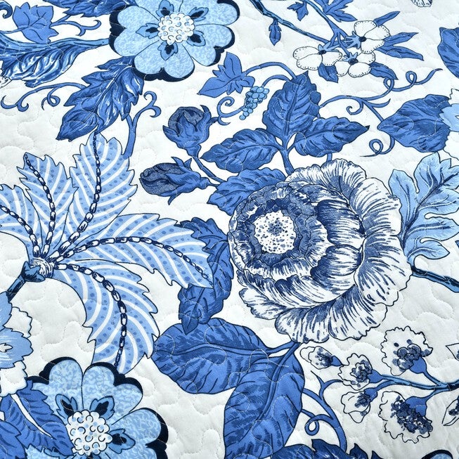 Lush Décor Sydney Quilt Black/Blue 3Pc Set, , alternate image number null