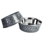 Stainless Steel Country Farmhouse Dog Bowl Gray 30 oz, , on-hover image number null