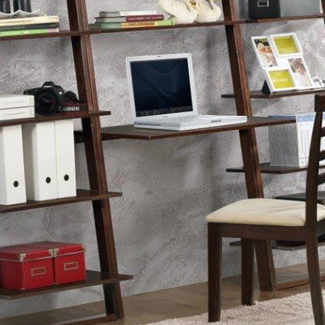 Arlington Wall Shelf with Desk, CAPPUCCINO, hi-res image number 0
