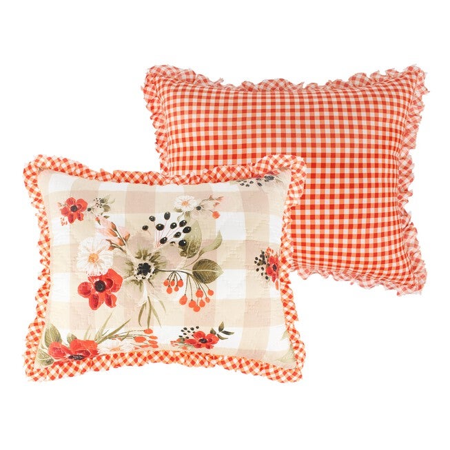 Wheatly Ruffled Gingham Quilt And Pillow Sham Set, , alternate image number 4