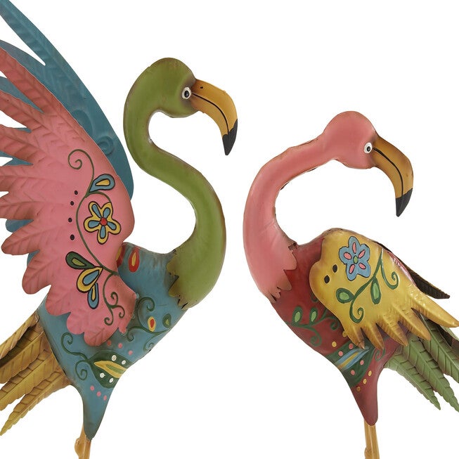 Set Of 2 Metal Coastal Garden Sculpture, , on-hover image number null