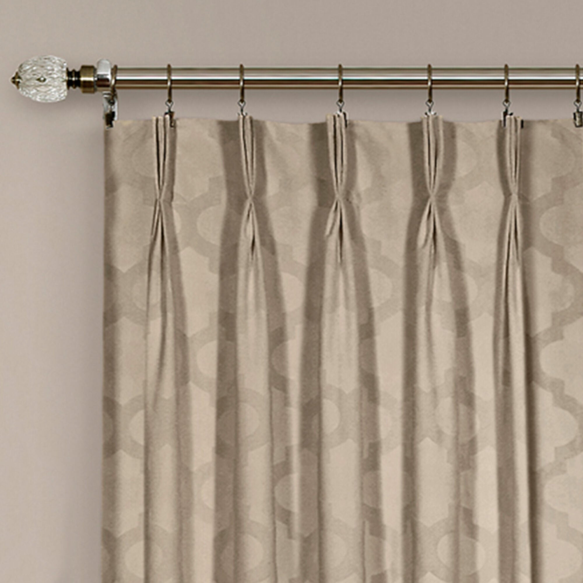 Windsor Room Darkening Pinch Pleat Window Curtain Panel, CAMEL, alternate image number 2