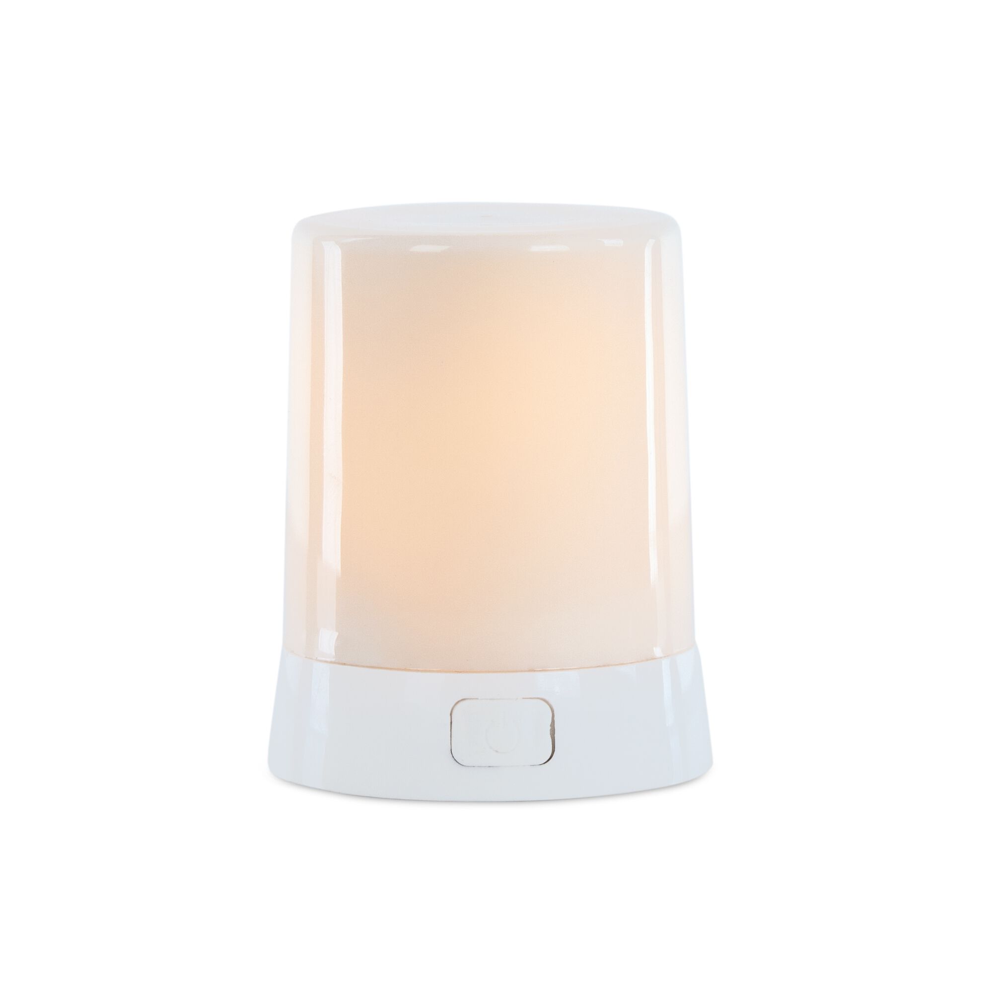 LED FIA Flame Designer Candle with ORANGE Hue 3 inchesH, WHITE, hi-res image number 0