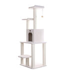 Classic 62" Real Wood Cat Tree With Levels, Condo And Two Perches, , alternate image number null