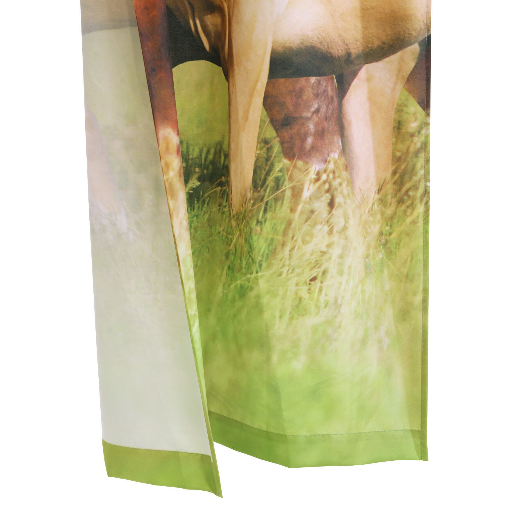 Photo Real Horses Light Filtering Pole Top Curtain Panel Pair, , alternate image number 4