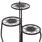 Set Of 3 Brown Metal Traditional Plantstand, , alternate image number null