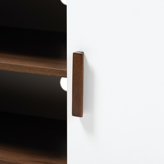 Quinn Mid-Century Modern 2-Door Wood Tv Stand Furniture, , alternate image number 4