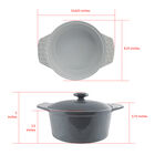 2 Quart Stoneware Round Casserole With Lid, , alternate image number null