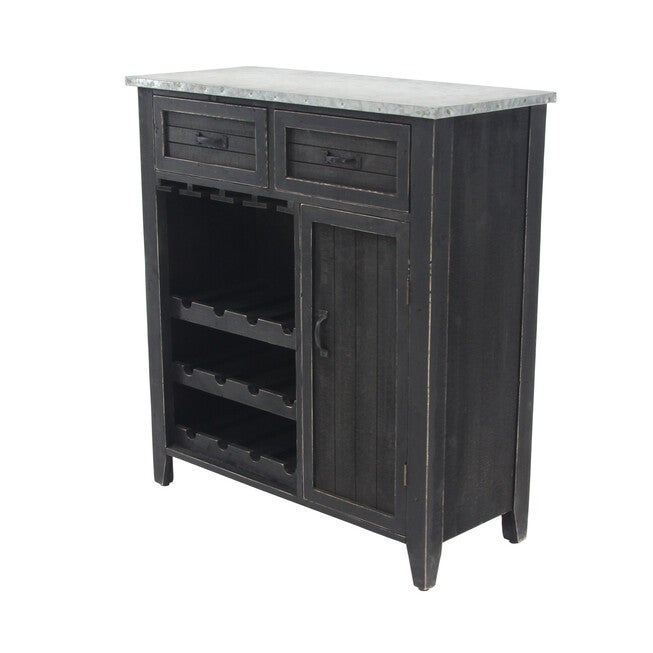 Black Farmhouse Wood Wine Storage, 36 x 32, , alternate image number 5