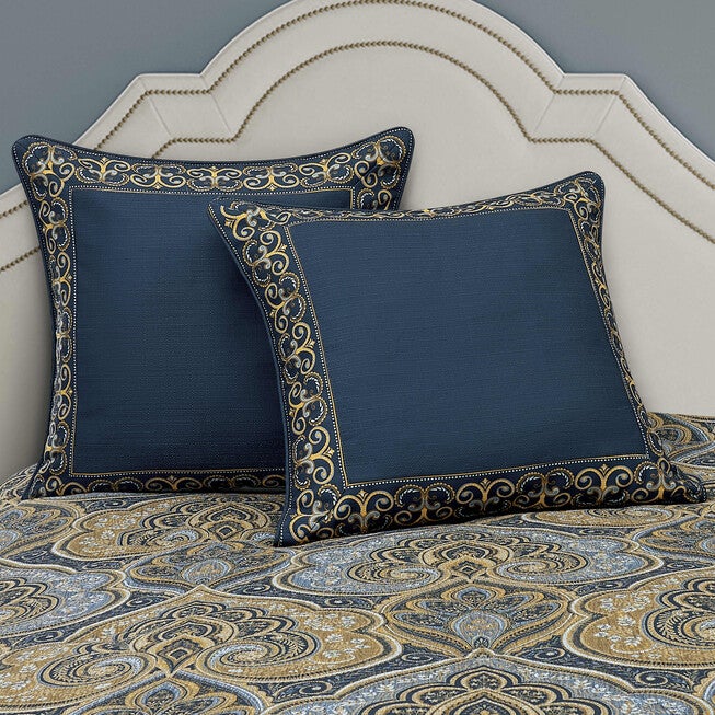 Messina Navy Euro Sham, NAVY, alternate image number 1