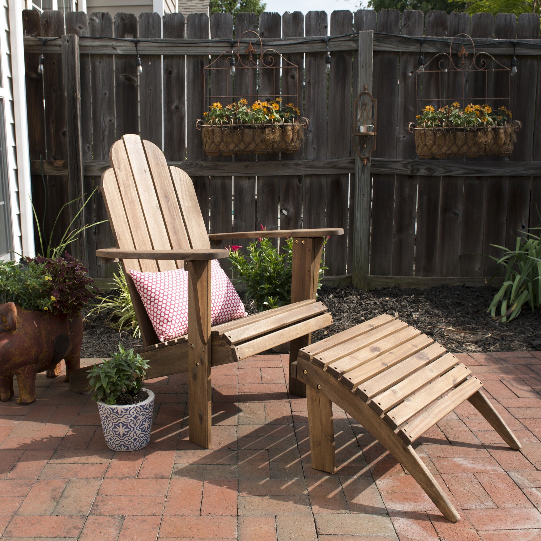 Acorn Adirondack Chair, BROWN, hi-res image number 0