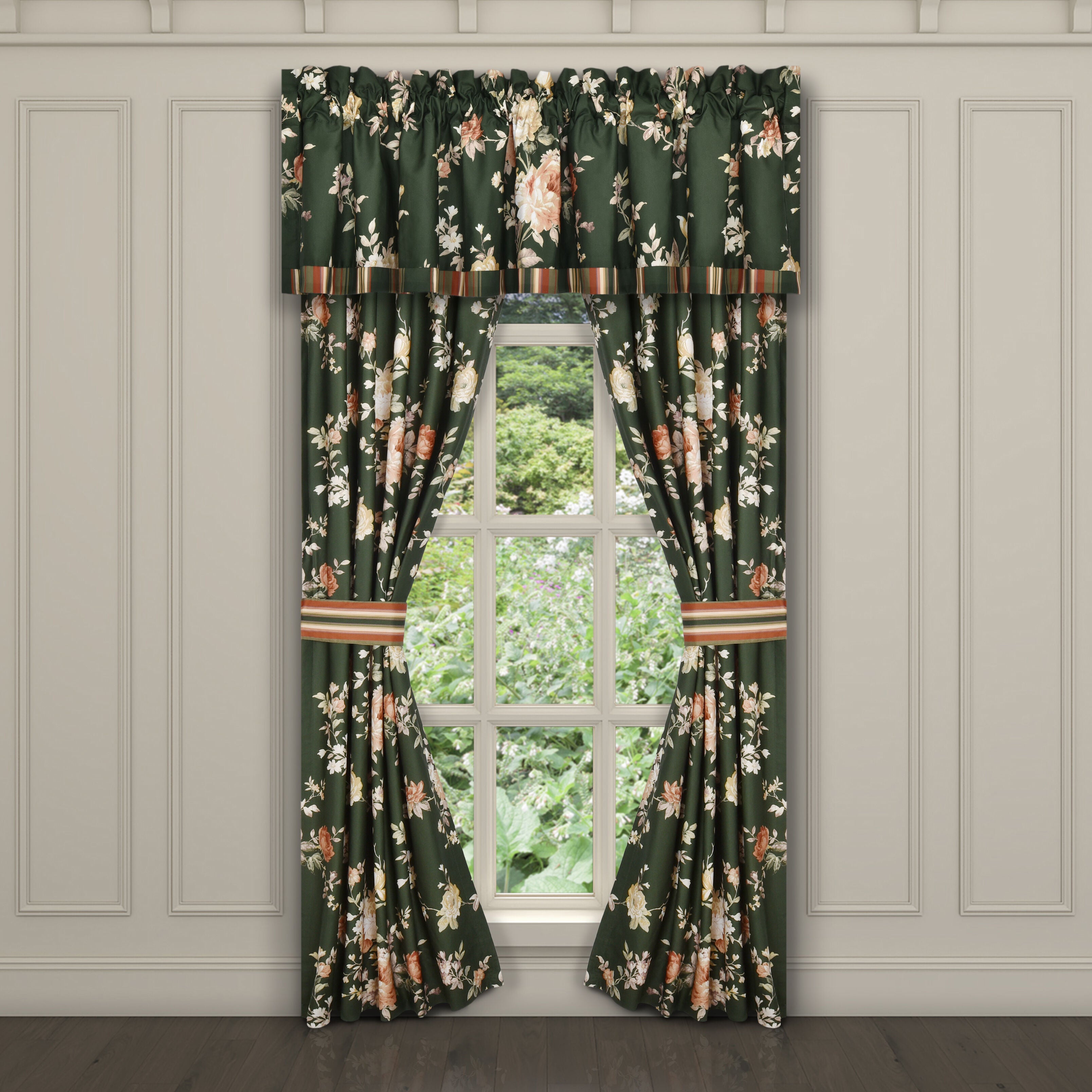 BRITTANY 95 inches WINDOW PANEL PAIR, FOREST, alternate image number 2