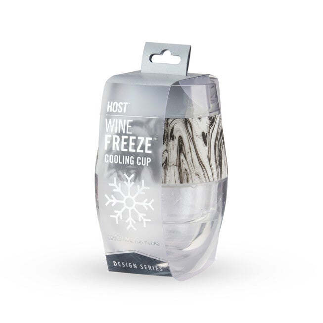 Wine Freeze Cooling Cup In Black Swirl Single By Host, , alternate image number null