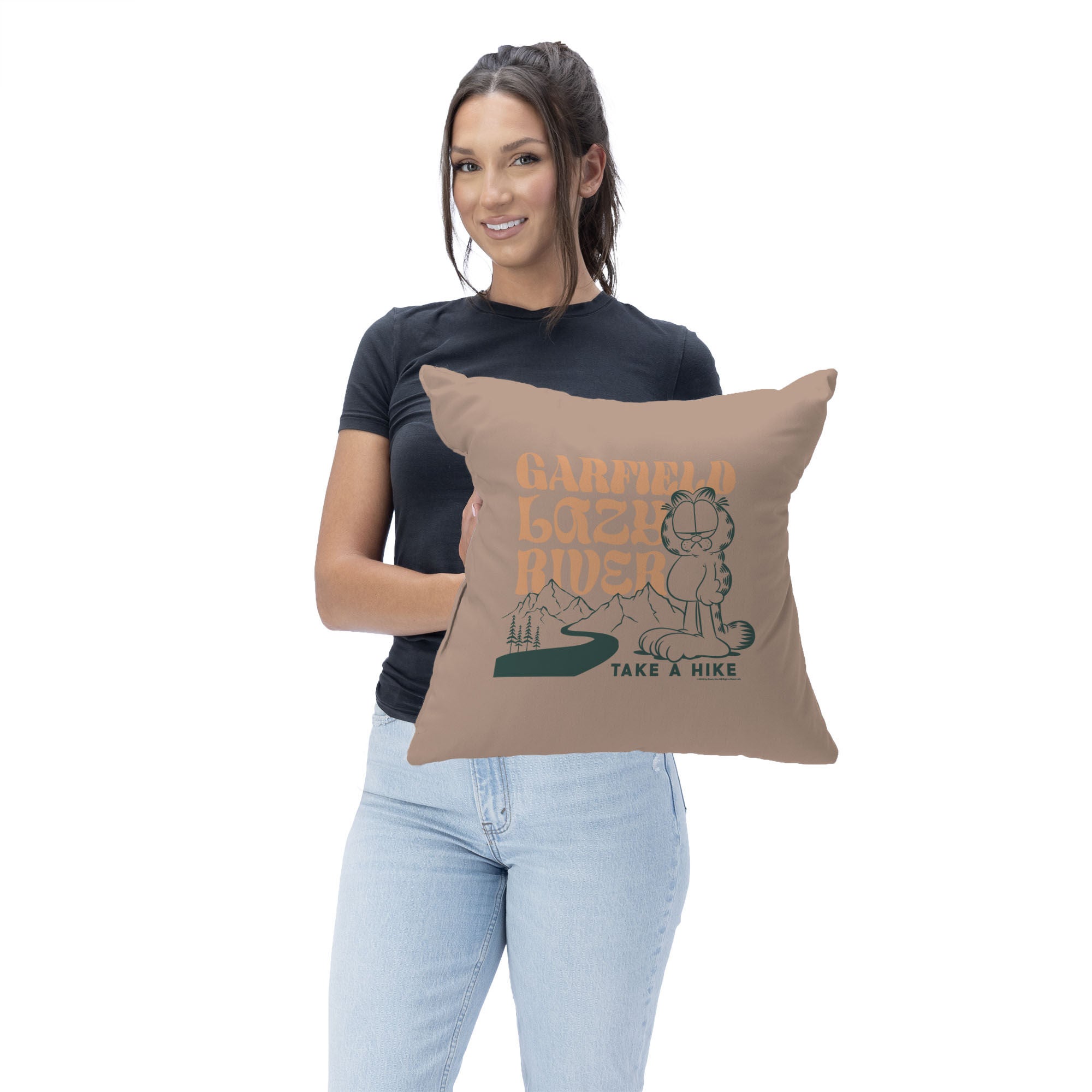 Nickelodeon Garfield Take a Hike Throw Pillow 18X18 Inches, BROWN, on-hover image number 1
