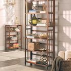 3-Shelf Folding Stackable Bookcase 27.5" Wide - Chestnut, , alternate image number null