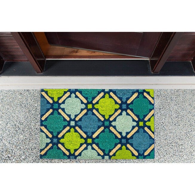 Blue Mosaic Doormat Floor Coverings, , alternate image number null