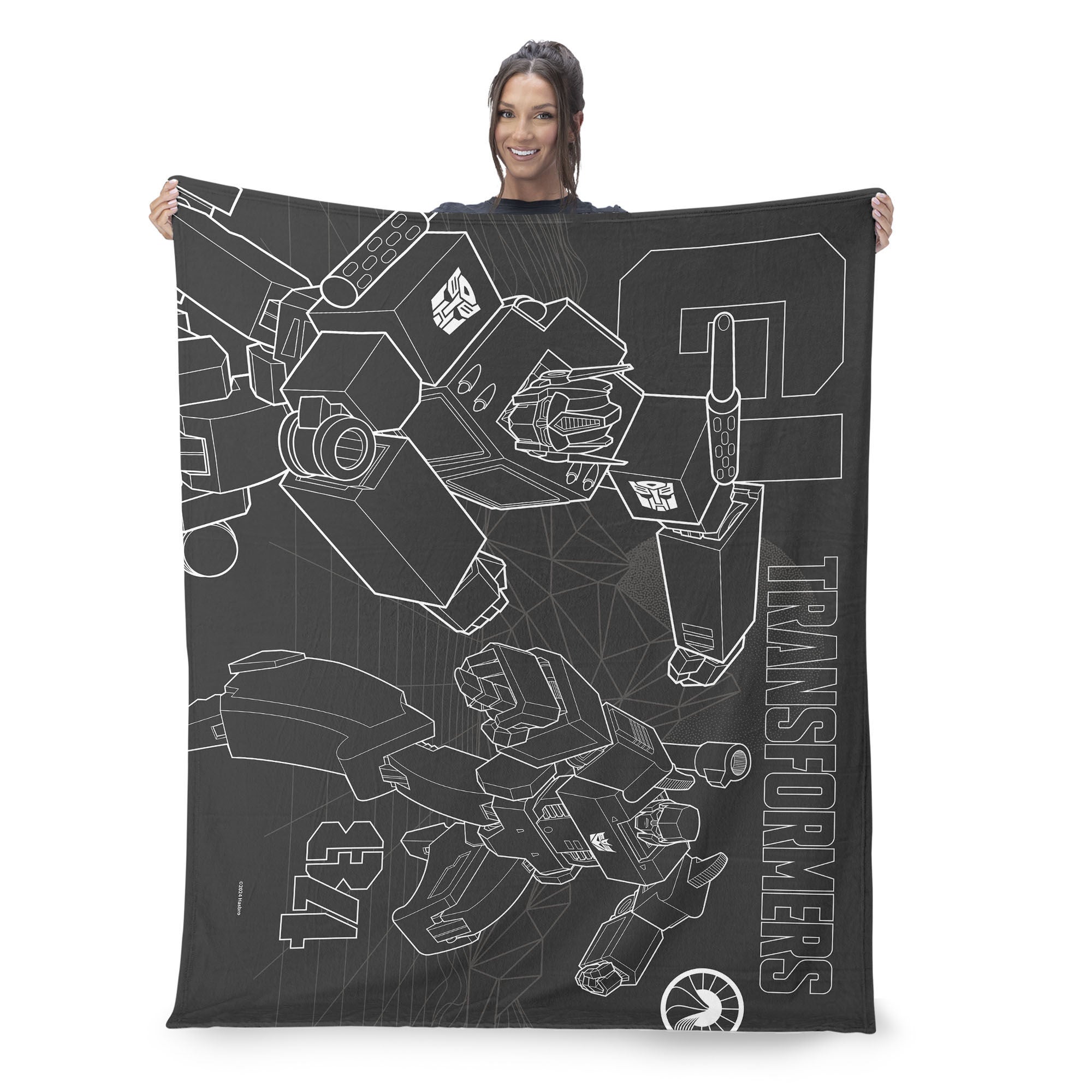 Hasbro Transformers G1 Optimus Prime And Megatron Silk Touch Throw Blanket 50X60 Inches, TRANSFORMERS, on-hover image number 1