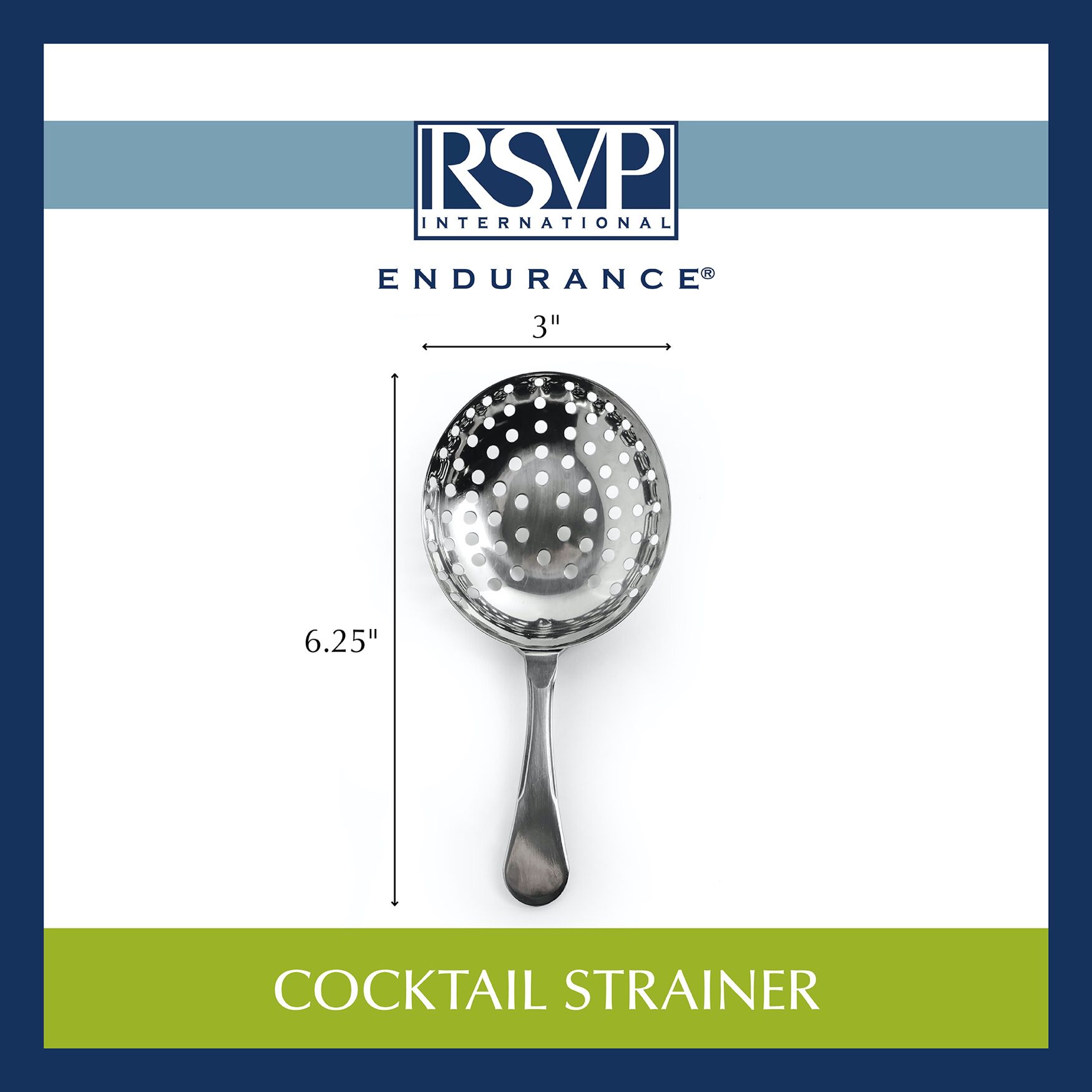 Retro Stainless Steel Cocktail Strainer, , alternate image number 2