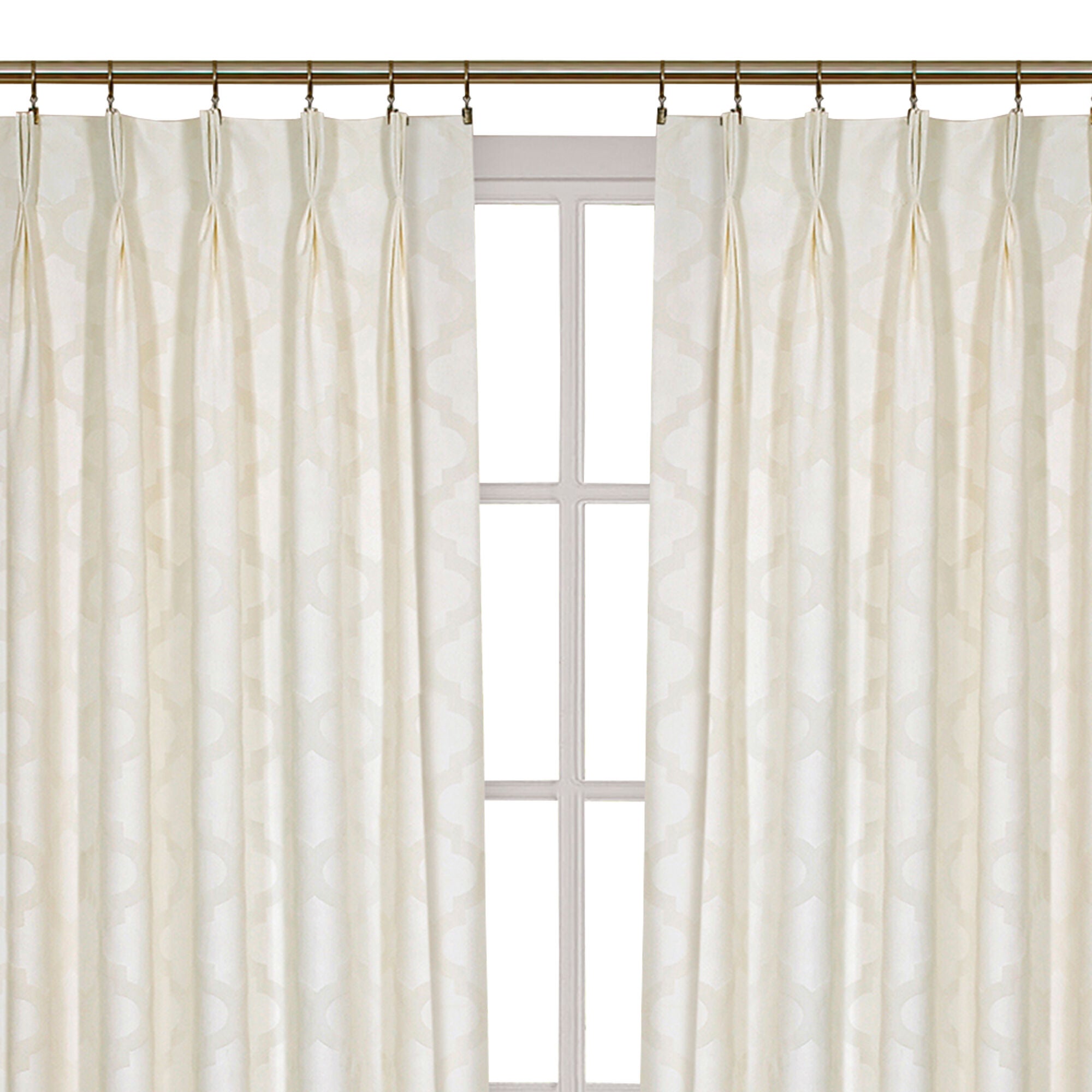 Windsor Room Darkening Pinch Pleat Window Curtain Panel, IVORY, alternate image number 3