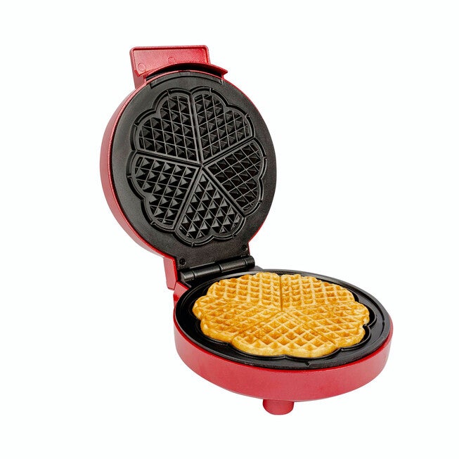 Kalorik Heart-Shaped Waffle Maker, Red, , alternate image number null