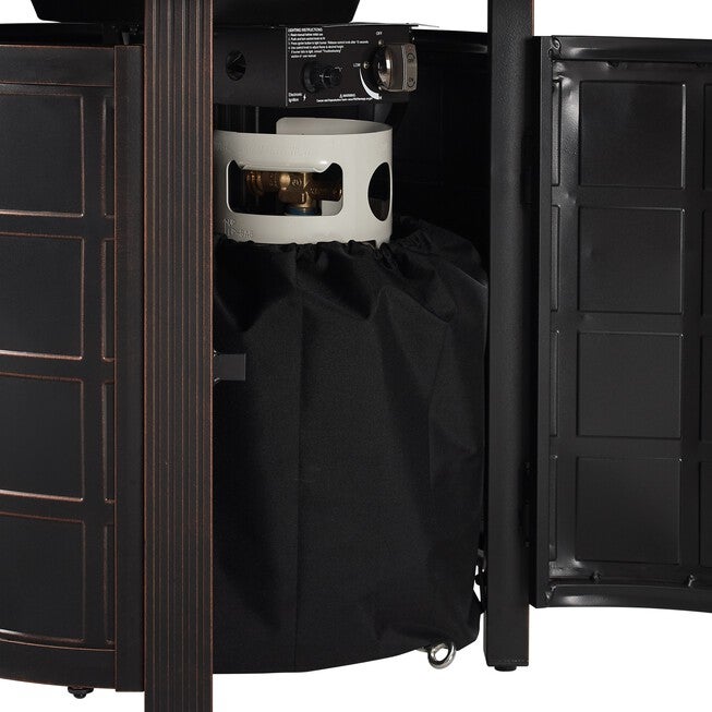 Columbia 34 inches Aluminum Round LPG Fire Pit, , alternate image number 8