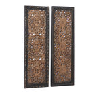 Set Of 2 Brown Wood Traditional Wall Décor, , alternate image number null