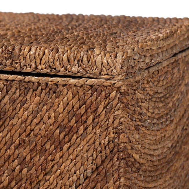 Verino Handwoven Seagrass Storage Bench, NATURAL BROWN, alternate image number null